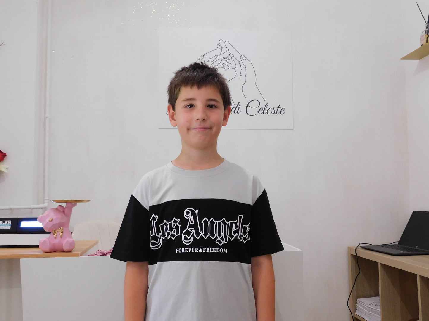 Maglia Los Angeles D9431 grigio