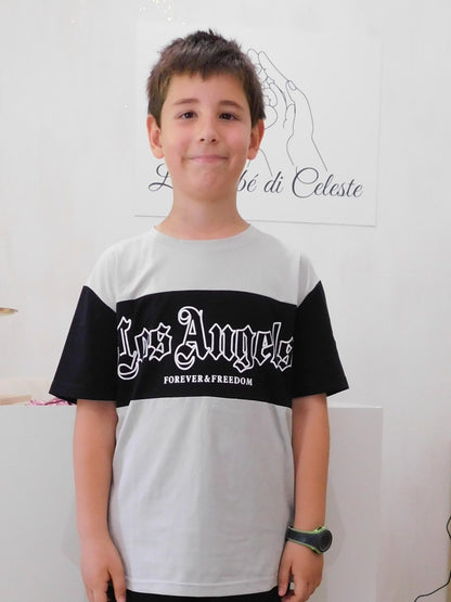 Maglia Los Angeles D9431 grigio