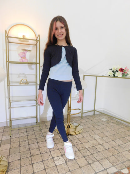 Leggins lungo blu scuro