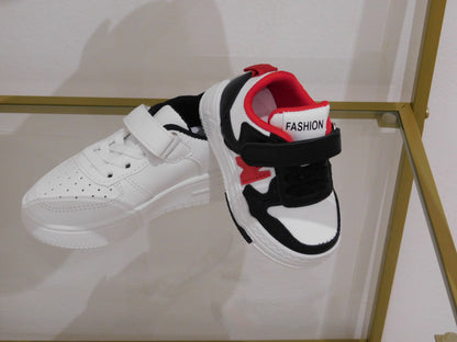 Scarpe da ginnastica bianco rosso nero