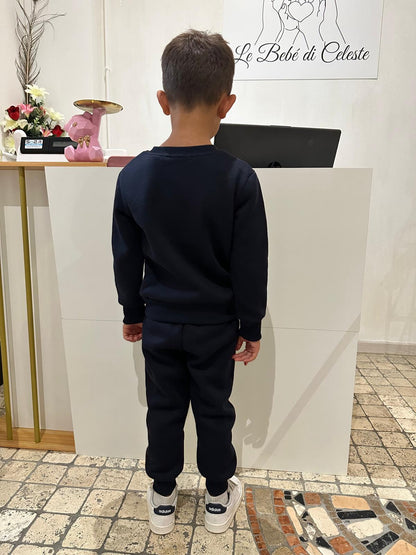 Tuta completo felpato Letters