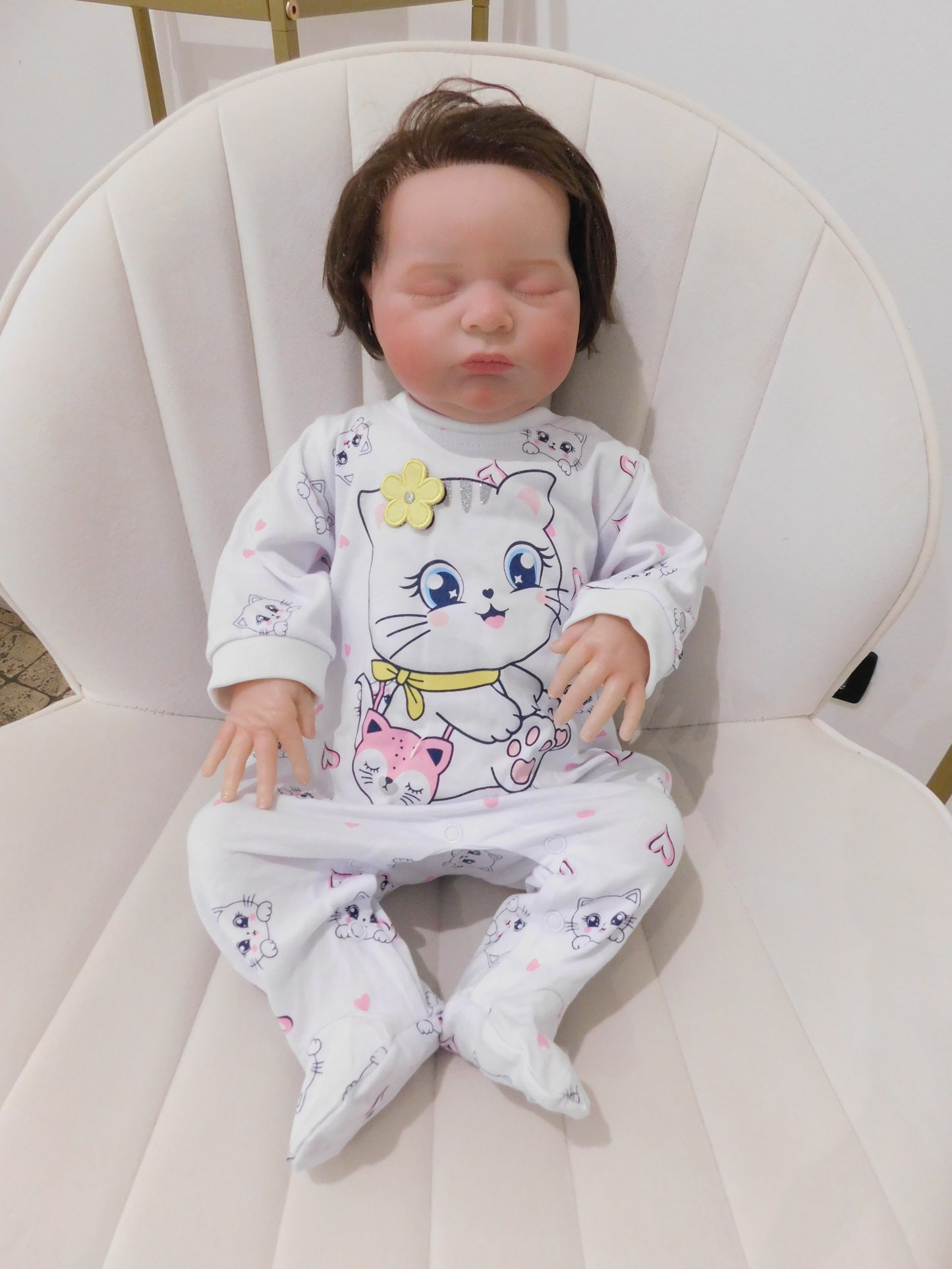 Tutina lunga gatto bianca