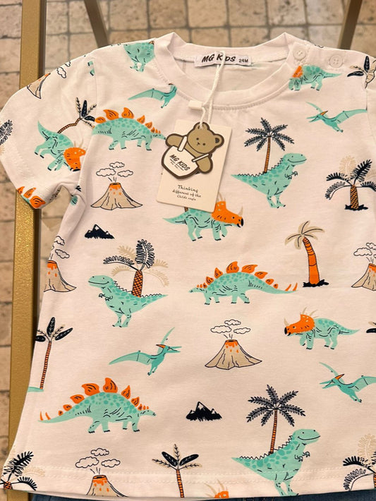 Maglia Dinosauro bianca