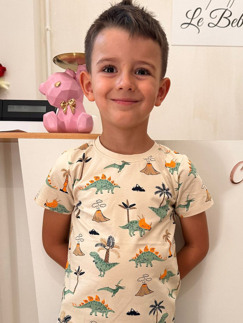 Maglia Dinosauro beige